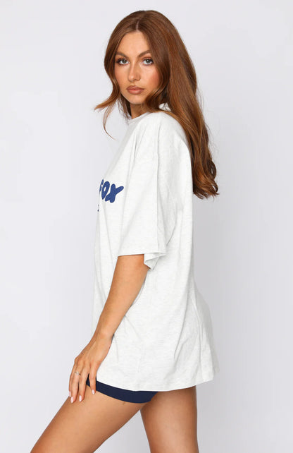 White Fox Oversized T-Shirt