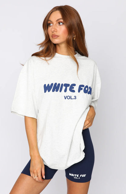 White Fox Oversized T-Shirt