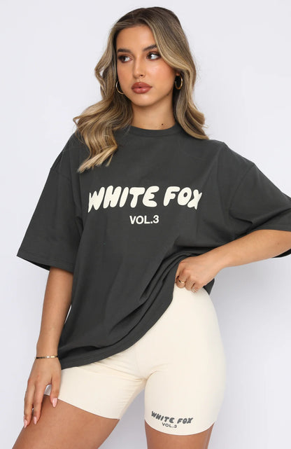 White Fox Oversized T-Shirt